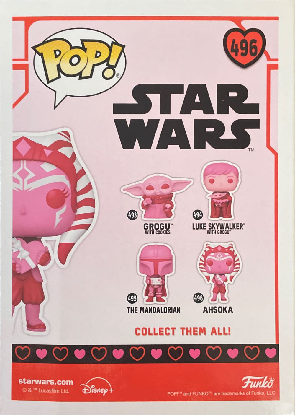 Ahsoka (Valentine) - Star Wars vinyl figure collectible [Barcode 889698601207] - Main Image 4