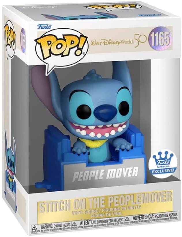 Stitch On The Peoplemover - 1163 -exclusive -  (Walt Disney World 50) Funko Pop - Disney vinyl figure collectible [Barcode 889698606578] - Main Image 2