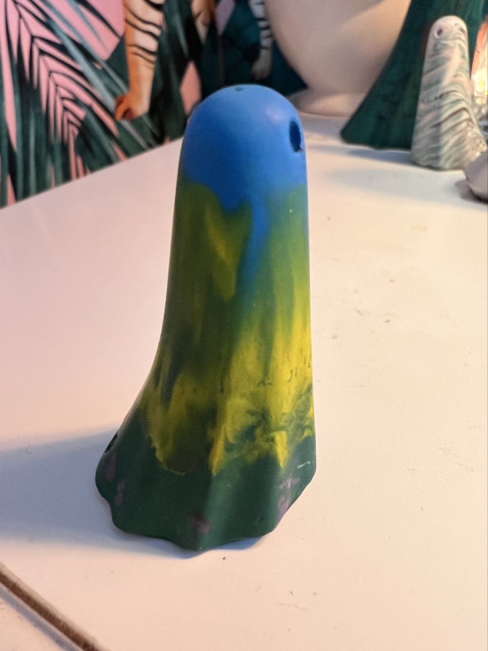 Blue Green & Yellow Boo  vinyl figure collectible - Main Image 3