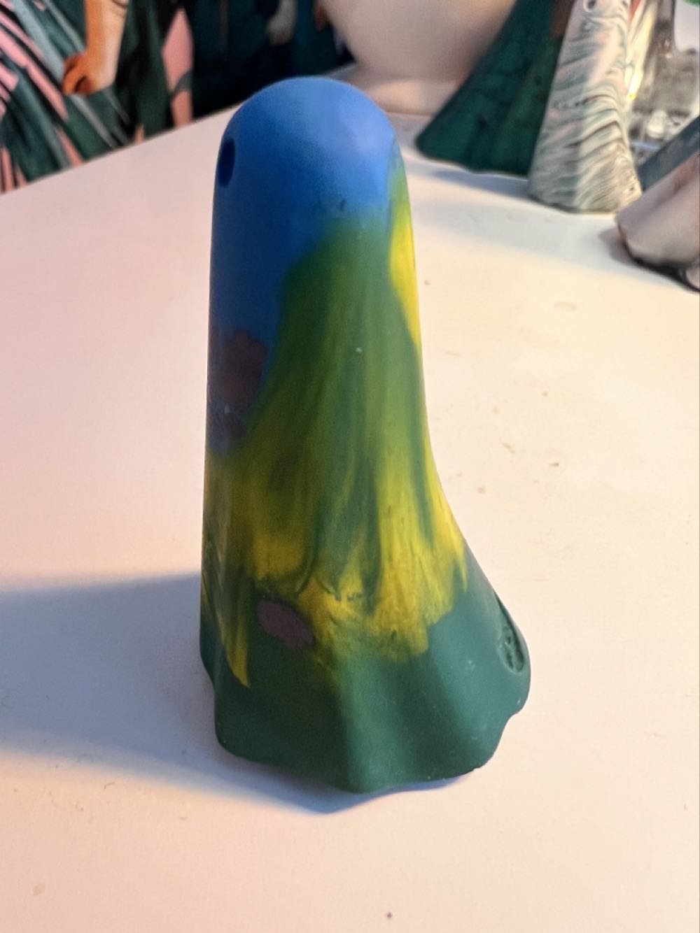 Blue Green & Yellow Boo  vinyl figure collectible - Main Image 4