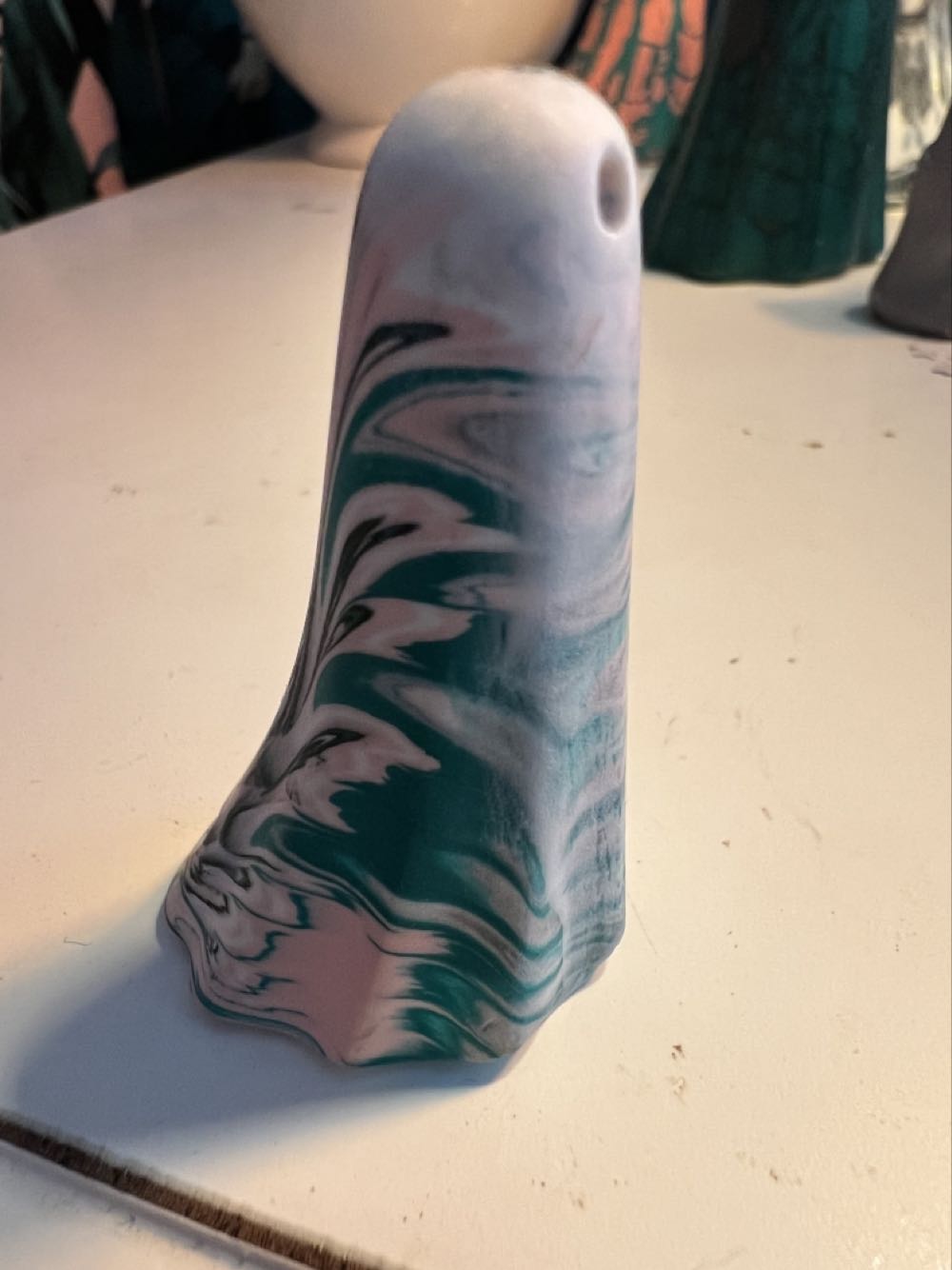 Marbled Green & Pink Boo  vinyl figure collectible - Main Image 3