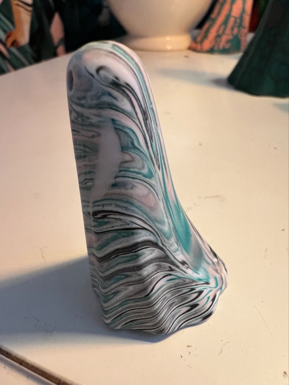 Marbled Green & Pink Boo  vinyl figure collectible - Main Image 4