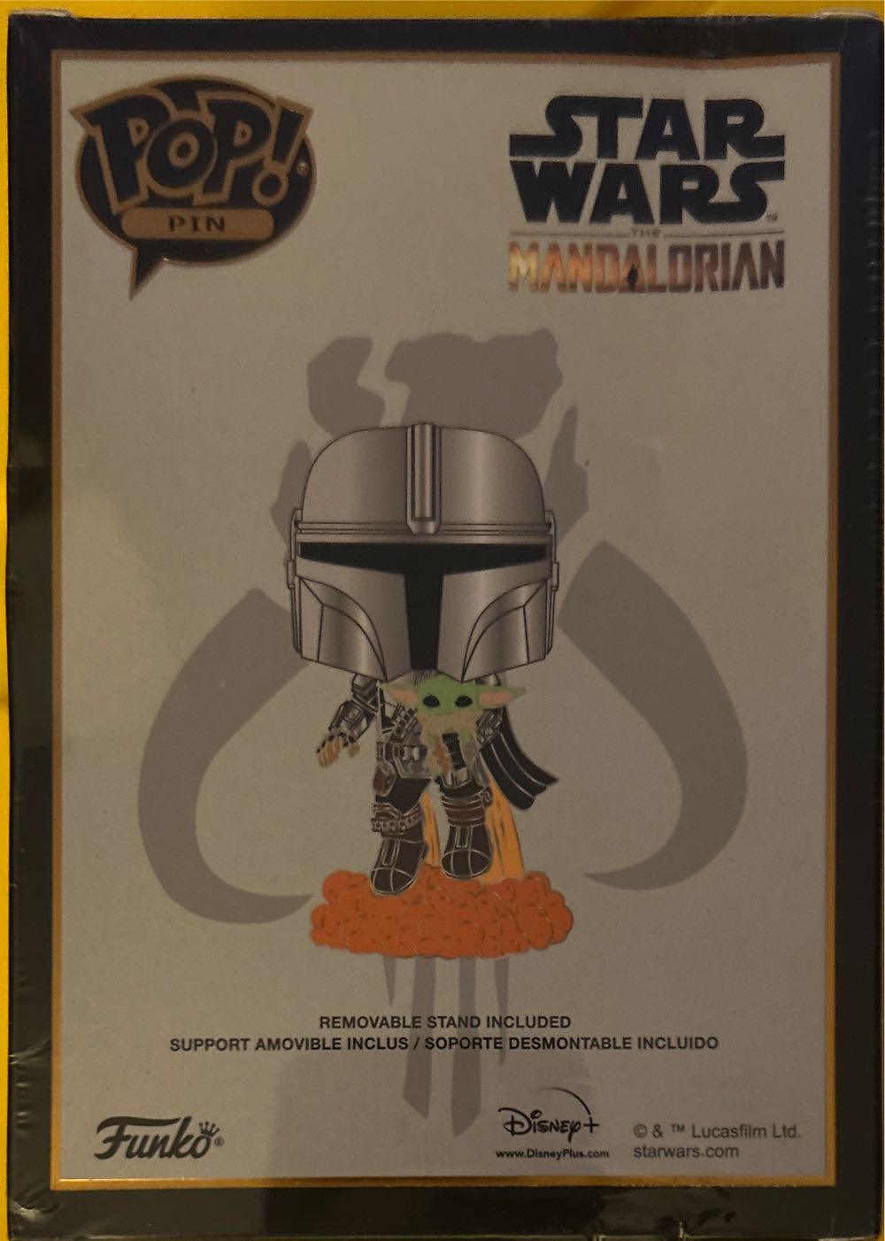 #SE Pin: Star Wars: The Mandalorian: The Mandalorian With Grogu - Star Wars: The Mandalorian vinyl figure collectible [Barcode 671803399549] - Main Image 2