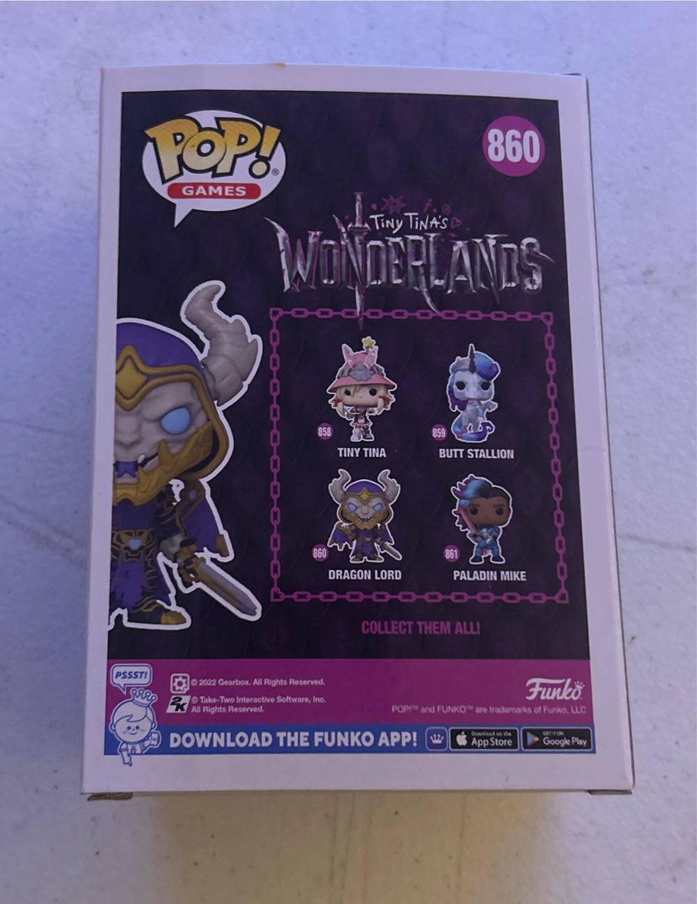 #860 Games: Tiny Tina’s Wonderland: Dragon Lord  vinyl figure collectible [Barcode 889698593335] - Main Image 3