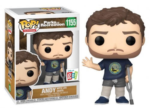 Andy (With Leg Casts) - Parks and Recreation vinyl figure collectible [Barcode 889698567718] - Main Image 2