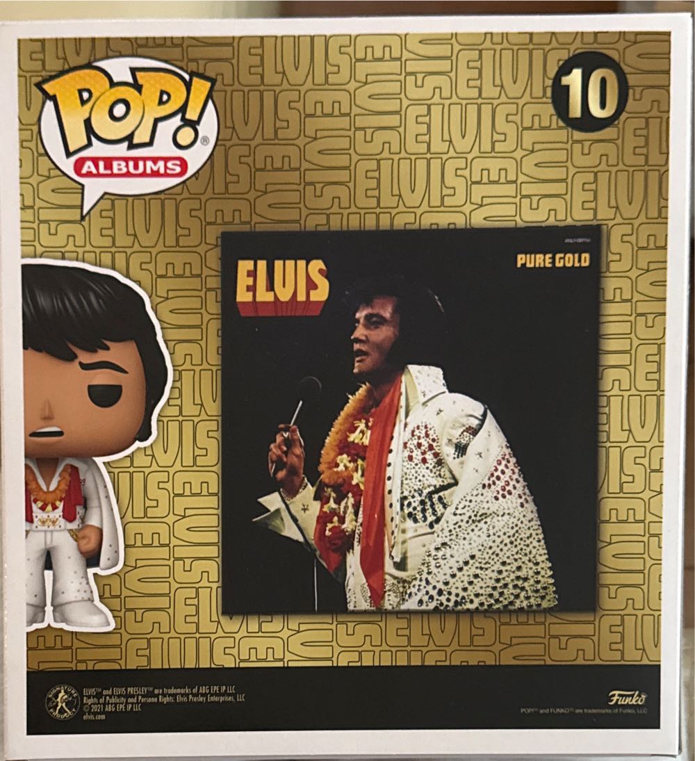 Pure Gold Funko Pop! Album Pure Gold: Elvis Presley: #10 - Elvis Presley vinyl figure collectible [Barcode 889698572774] - Main Image 4