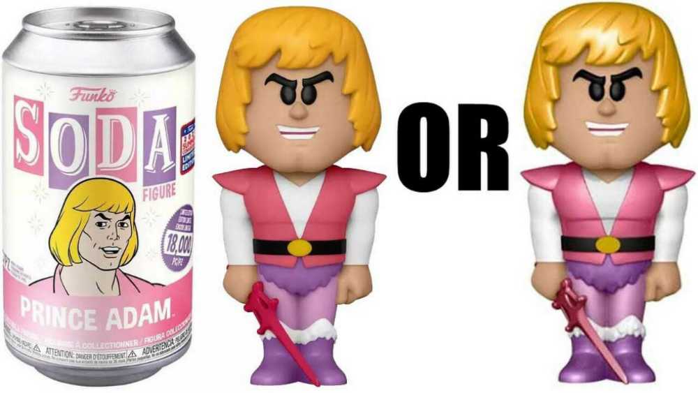 Prince Adam - Masters Of The Universe   - Chase - FUNKOPOP - Funko Vinyl Soda - Masters of the Universe vinyl figure collectible [Barcode 889698582964] - Main Image 3