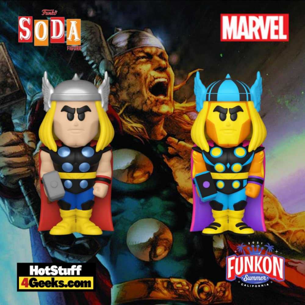 Thor - Marvel - Funko 2021 Summer Convention - Limited Edition -FUNKOPOP - Funko Vinyl Soda - Marvel Universe vinyl figure collectible [Barcode 889698582971] - Main Image 3