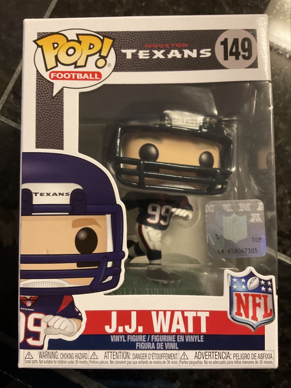 J.J. Watt - NFL vinyl figure collectible [Barcode 889698510097] - Main Image 2