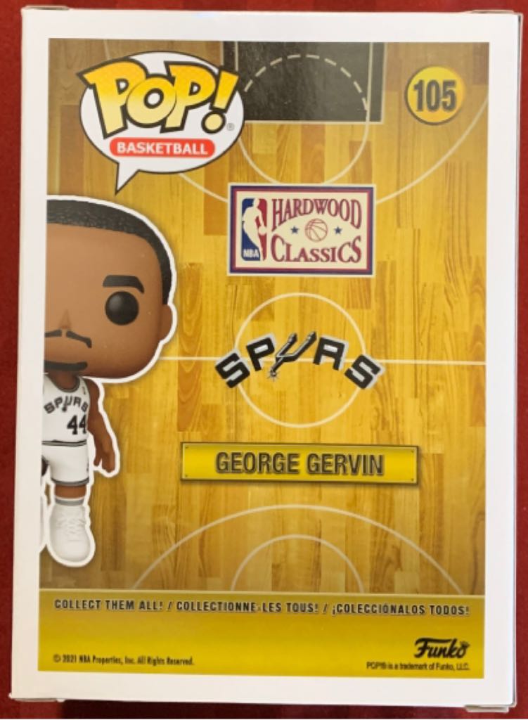 San Antonio Spurs: George Gervin - NBA vinyl figure collectible [Barcode 889698552189] - Main Image 2