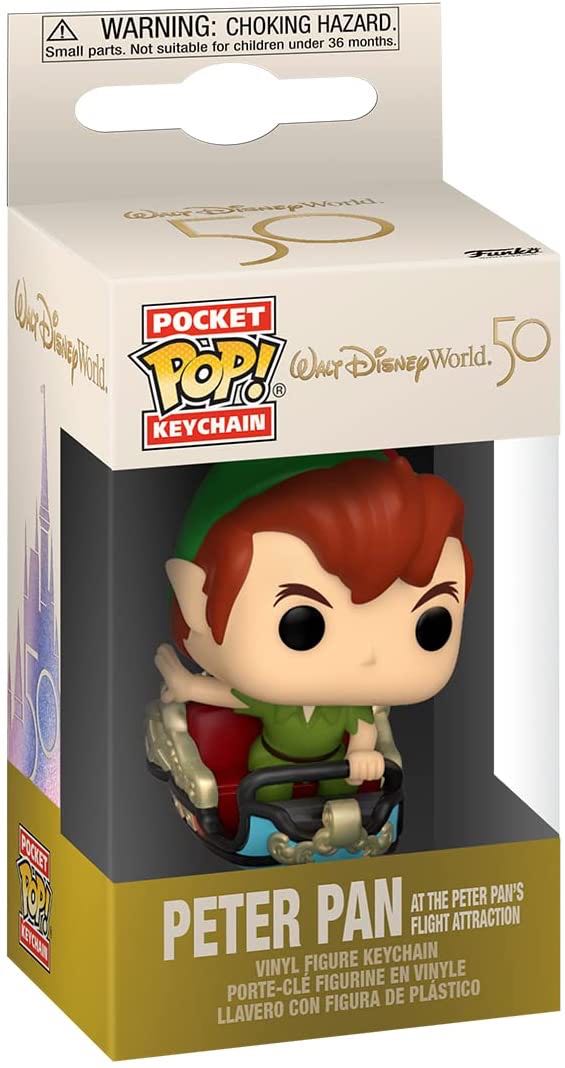 Peter Pan at the Peter Pan’s Flight Attraction (Pocket POP! Keychain) - Disney Parks vinyl figure collectible [Barcode 889698603935] - Main Image 2