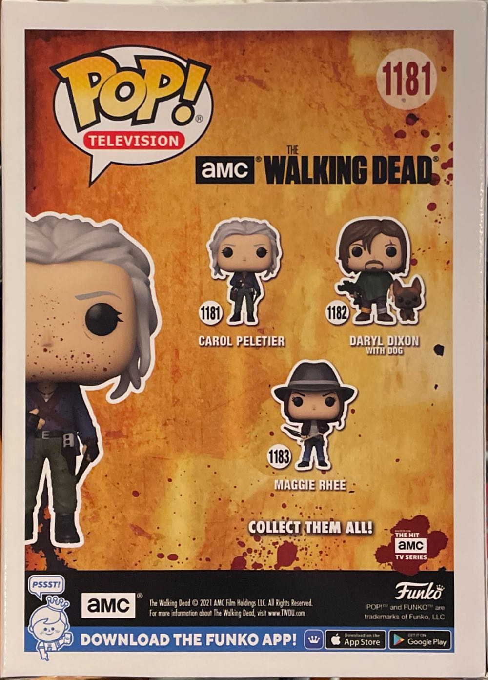 TheWalking Dead #1181 Carol  (Bloody ) $55 - The Walking Dead vinyl figure collectible [Barcode 889698574686] - Main Image 2