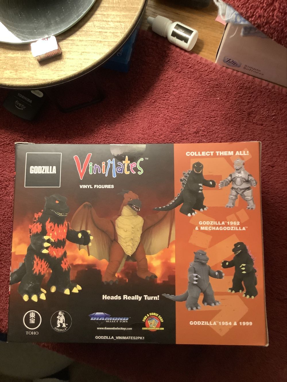 Diamond Select Vinimate Burning Godzilla & Rodan - Godzilla vinyl figure collectible [Barcode 699788846186] - Main Image 3