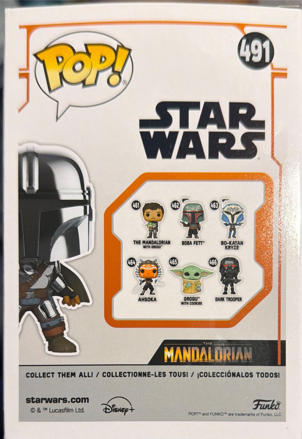 The Mandalorian (with Darksaber) - Star Wars: The Mandalorian vinyl figure collectible [Barcode 889698587976] - Main Image 4
