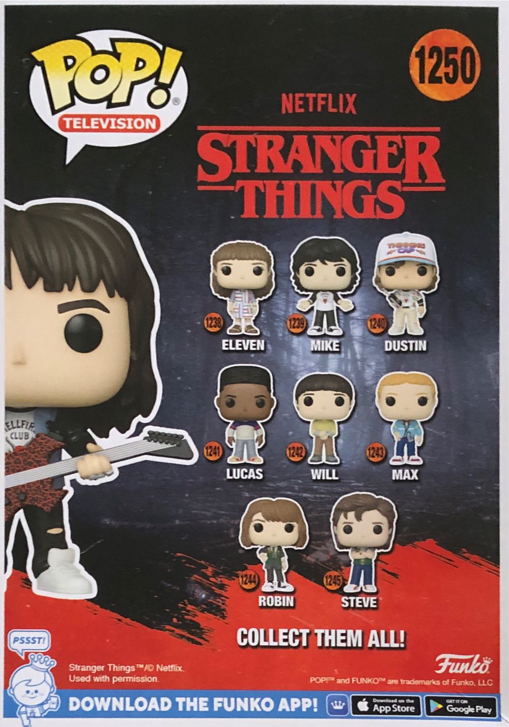 Stranger Things-Eddie - Stranger Things vinyl figure collectible [Barcode 889698624008] - Main Image 4