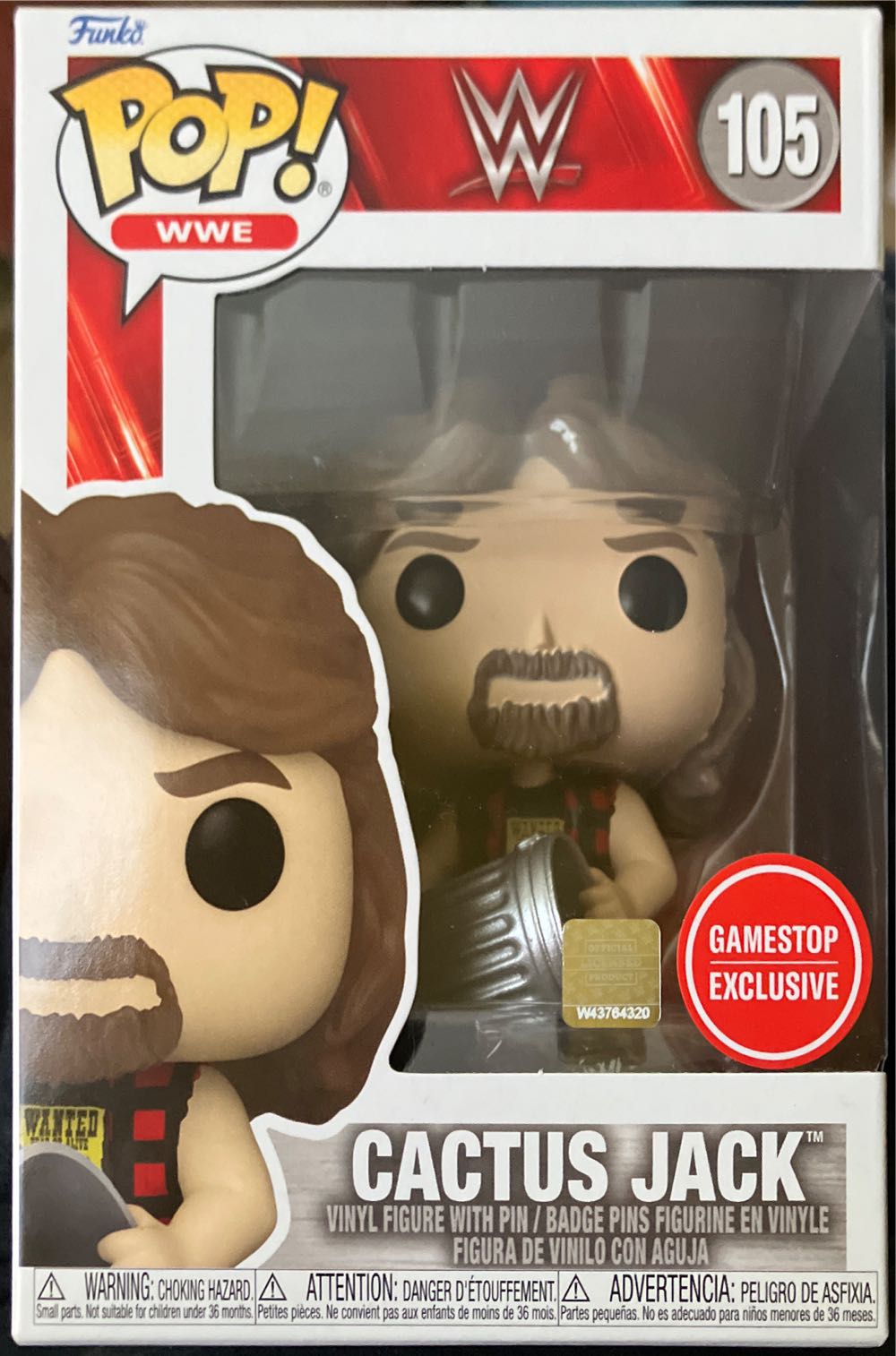WWE Cactus Jack (Autographed) $115 - WWE vinyl figure collectible [Barcode 889698623681] - Main Image 2