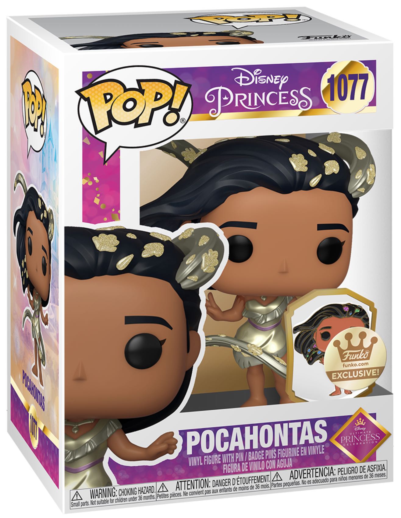 Pocahontas (Ultimate Princess) - Disney Princess vinyl figure collectible [Barcode 889698565707] - Main Image 3