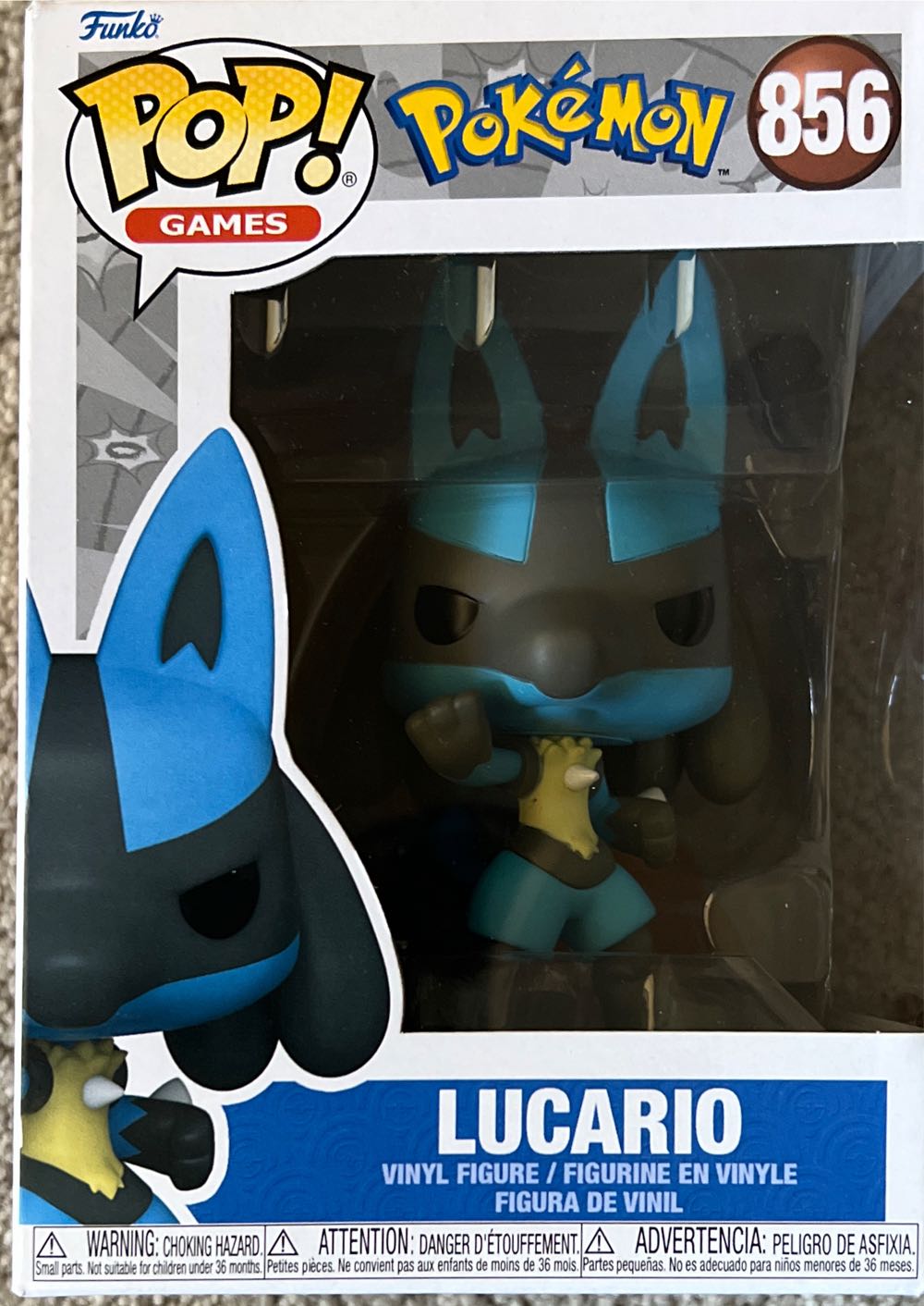 Lucario - Pokémon vinyl figure collectible [Barcode 889698593427] - Main Image 2