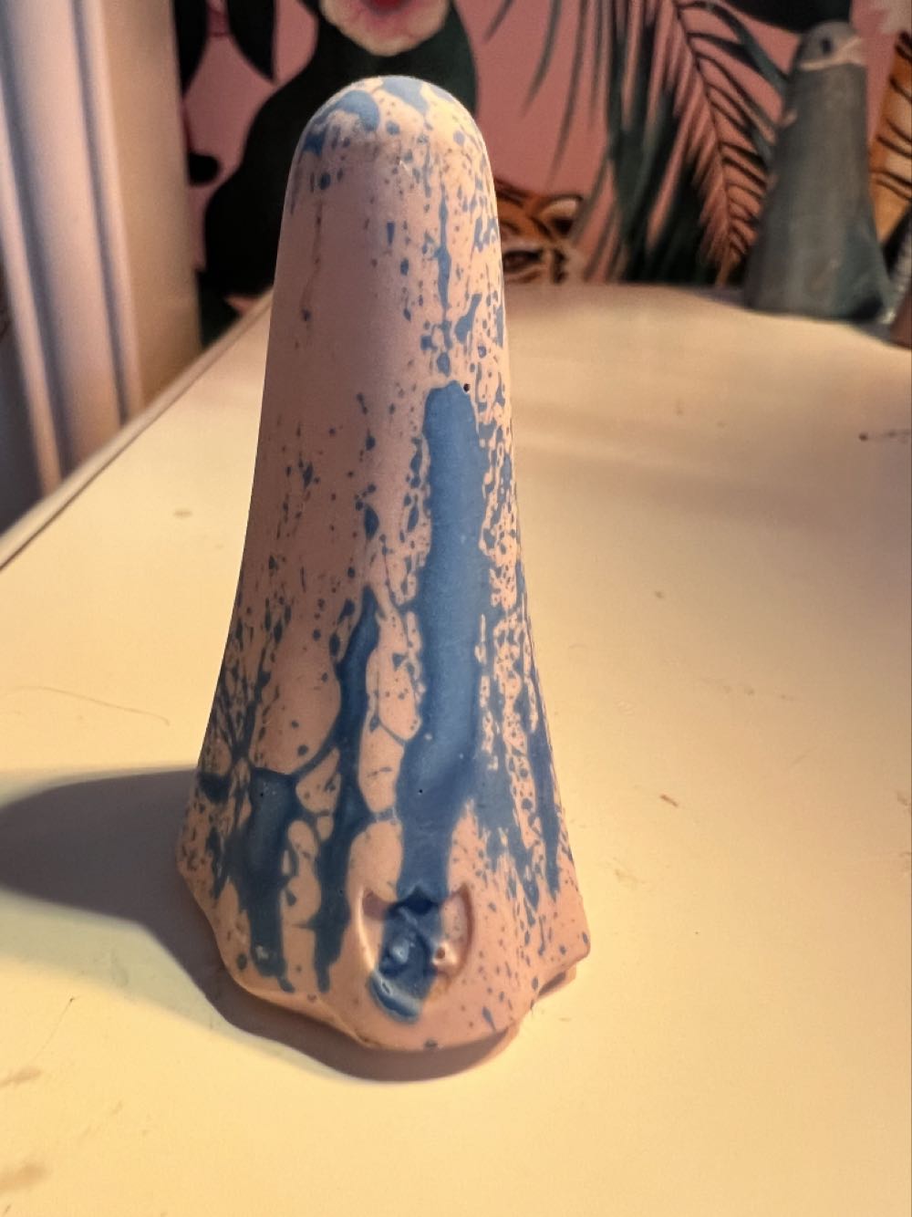 Pink With Blue Splatter Boo  vinyl figure collectible - Main Image 2