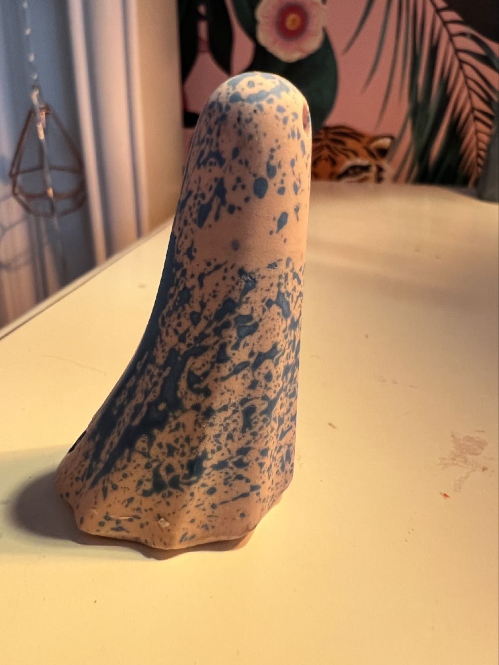 Pink With Blue Splatter Boo  vinyl figure collectible - Main Image 3