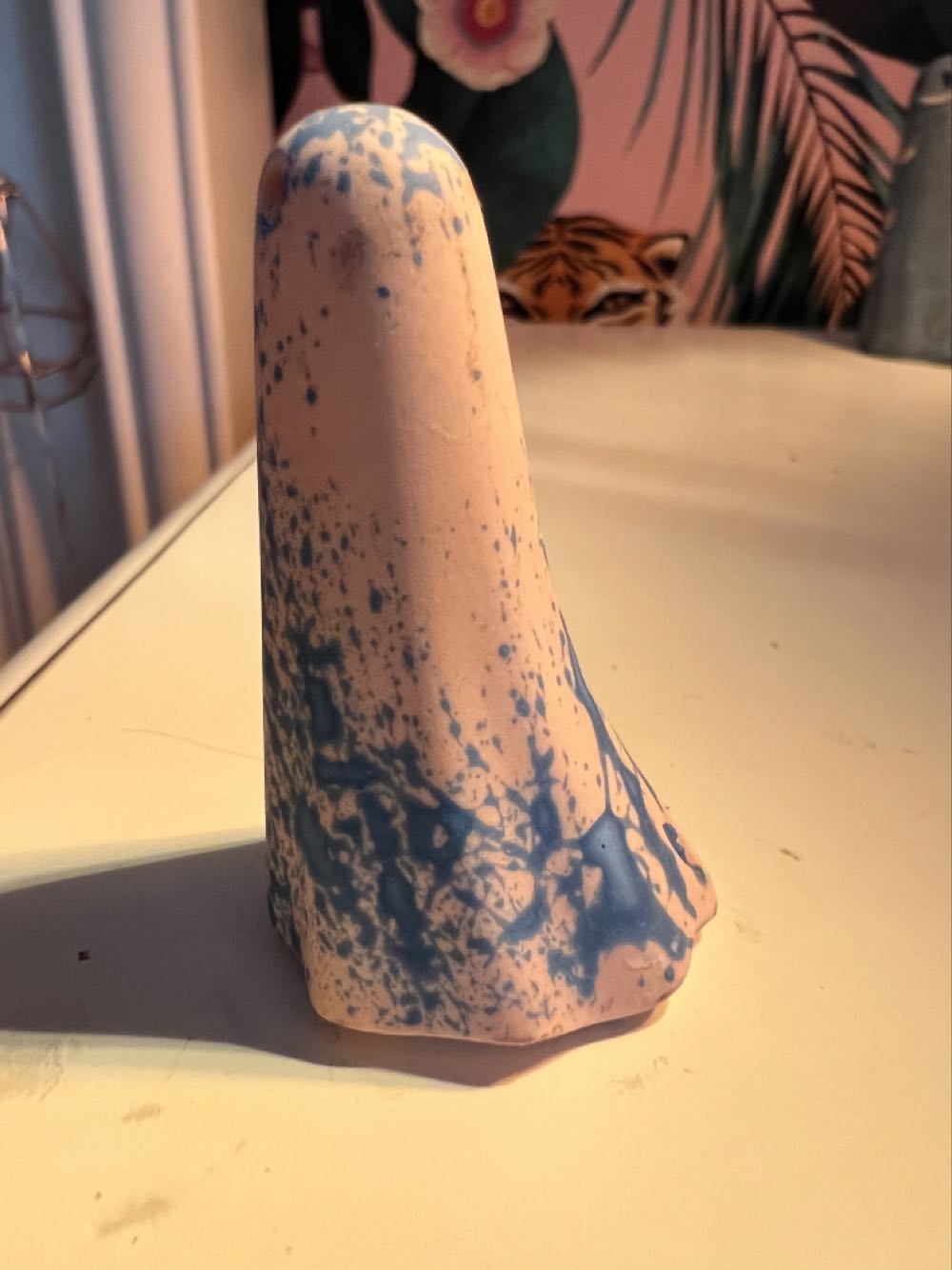 Pink With Blue Splatter Boo  vinyl figure collectible - Main Image 4