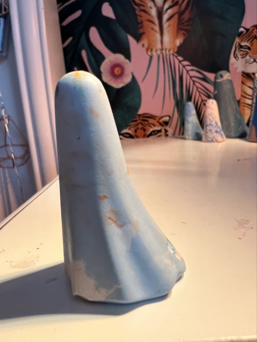 Blue With White & Yellow Boo  vinyl figure collectible - Main Image 4