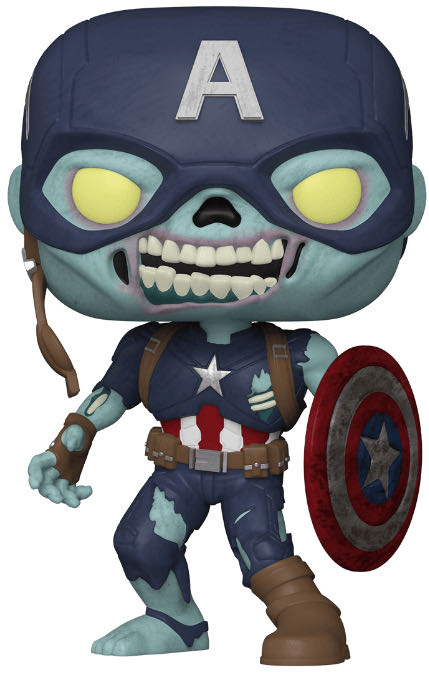 Marvel Zombie Captain American - What If...? vinyl figure collectible [Barcode 889698584494] - Main Image 4