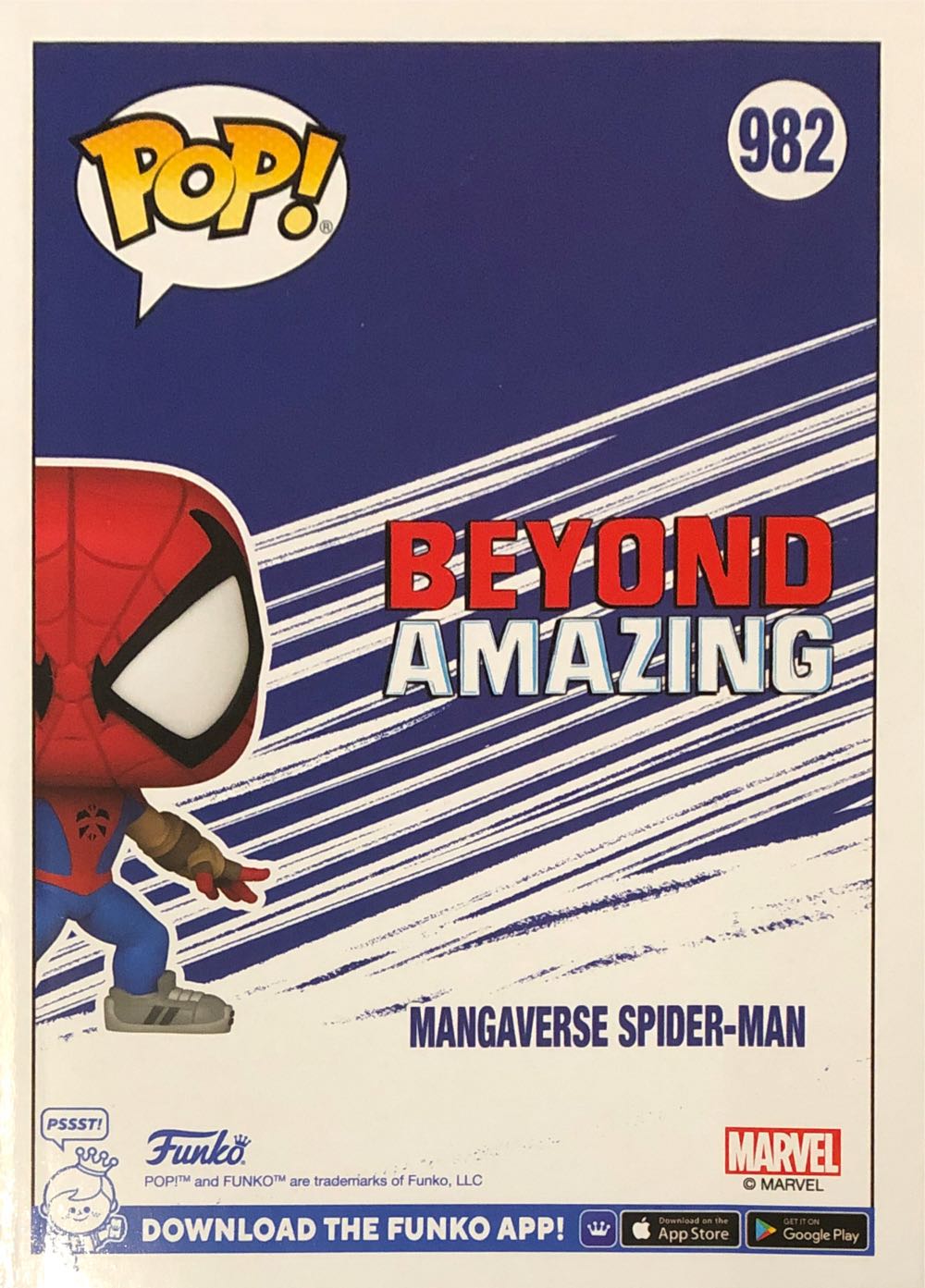 Funko Pop! Marvel: Year Of The Spider Mangaverse Spider-man Bobble Head - Spider-Man vinyl figure collectible [Barcode 889698622806] - Main Image 2