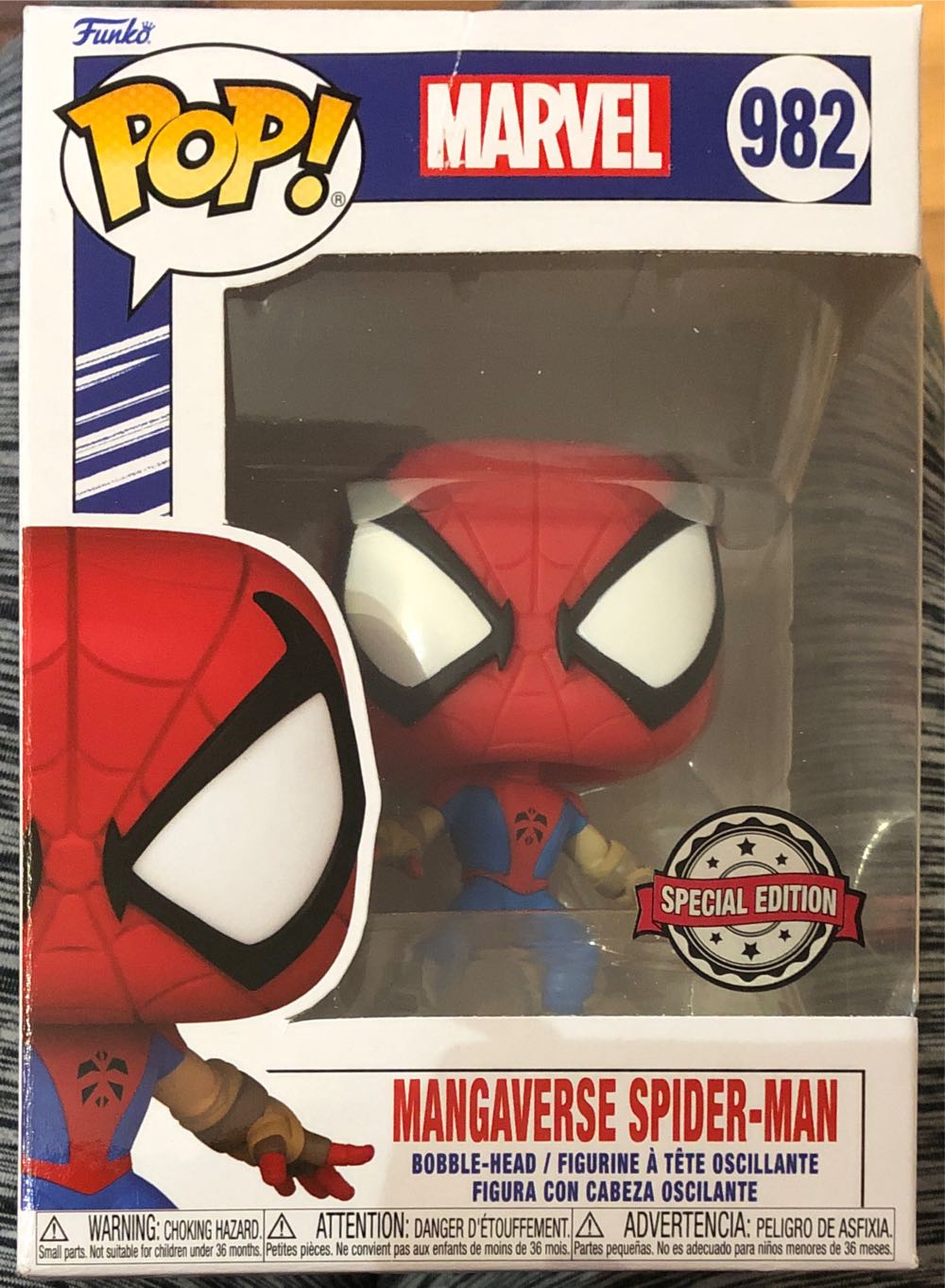 Funko Pop! Marvel: Year Of The Spider Mangaverse Spider-man Bobble Head - Spider-Man vinyl figure collectible [Barcode 889698622806] - Main Image 3