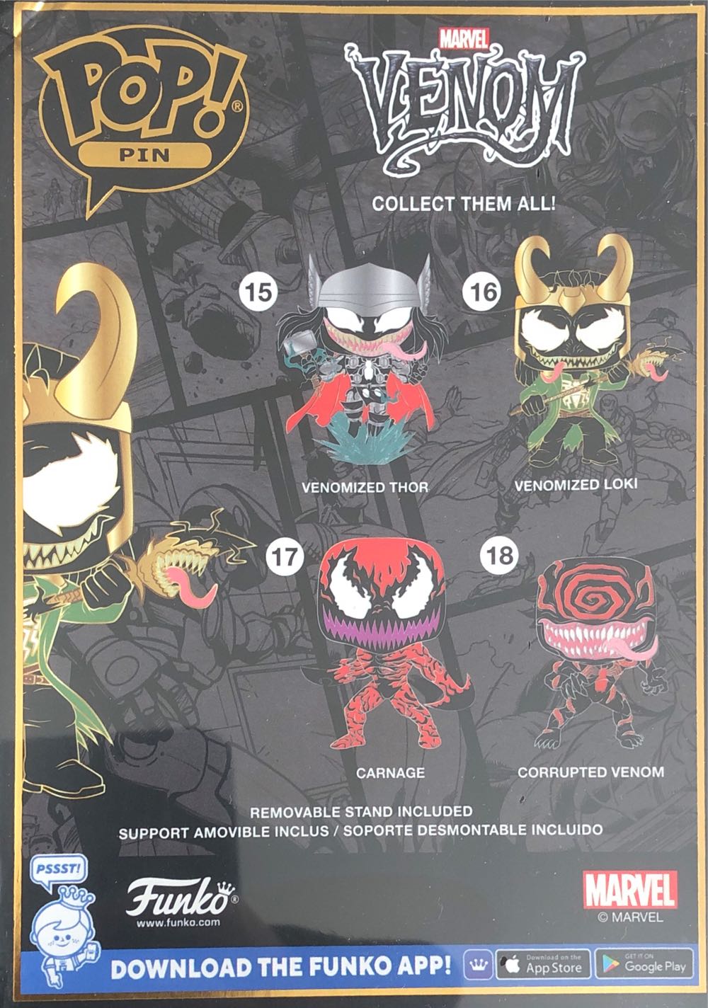 #16: Venomized Loki - Venom vinyl figure collectible [Barcode 671803400672] - Main Image 2