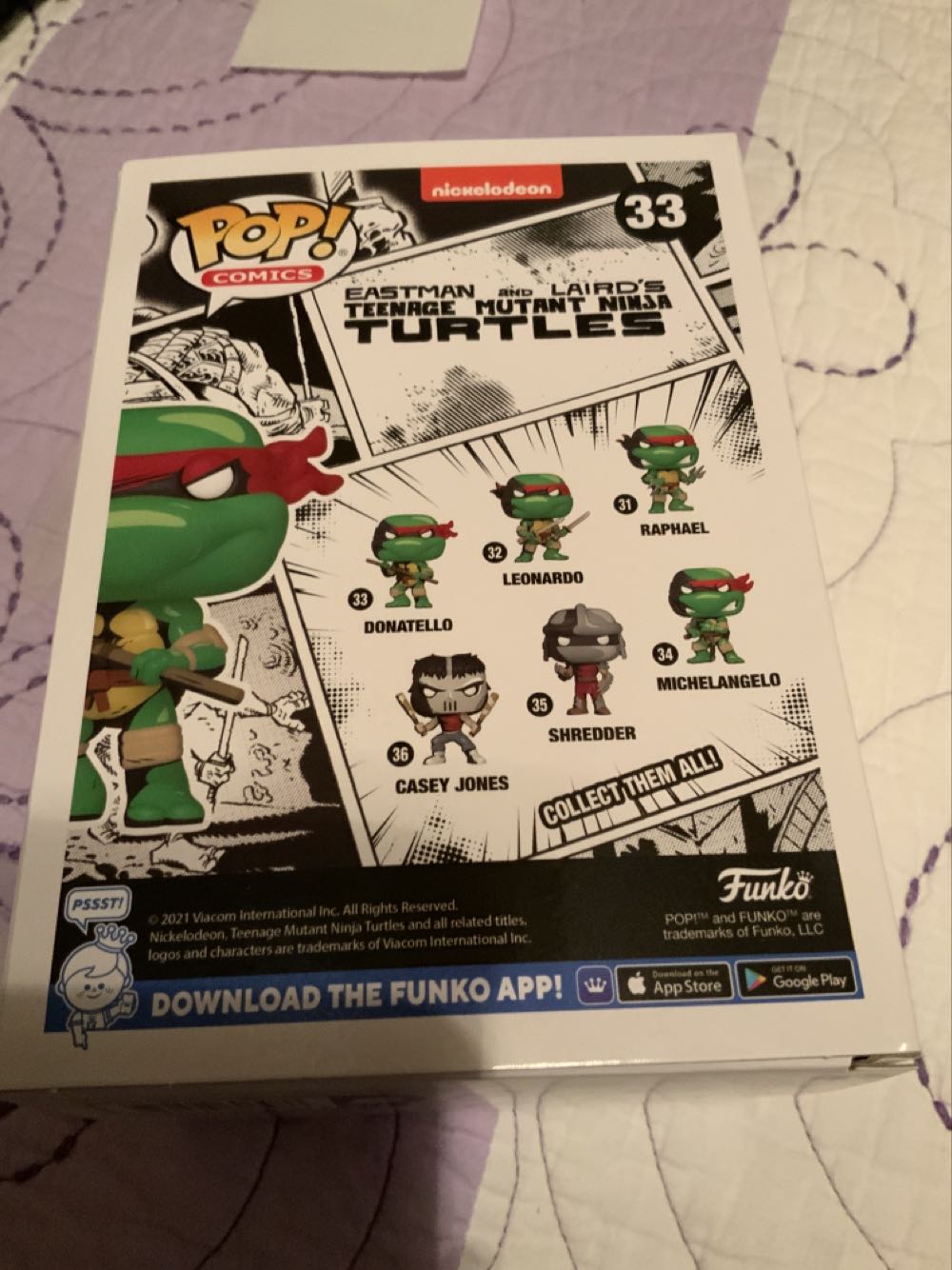 Donatello - 33 - Eastman And Laird’s Teenage Mutant Ninja Turtles -special edition - Funko Pop Comics - Teenage Mutant Ninja Turtles vinyl figure collectible [Barcode 889698606486] - Main Image 2