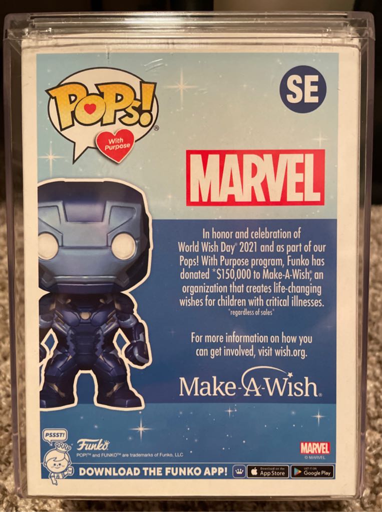 Funko Pop! Make A Wish Marvel: Iron Man #SE - Iron Man vinyl figure collectible [Barcode 889698636742] - Main Image 2