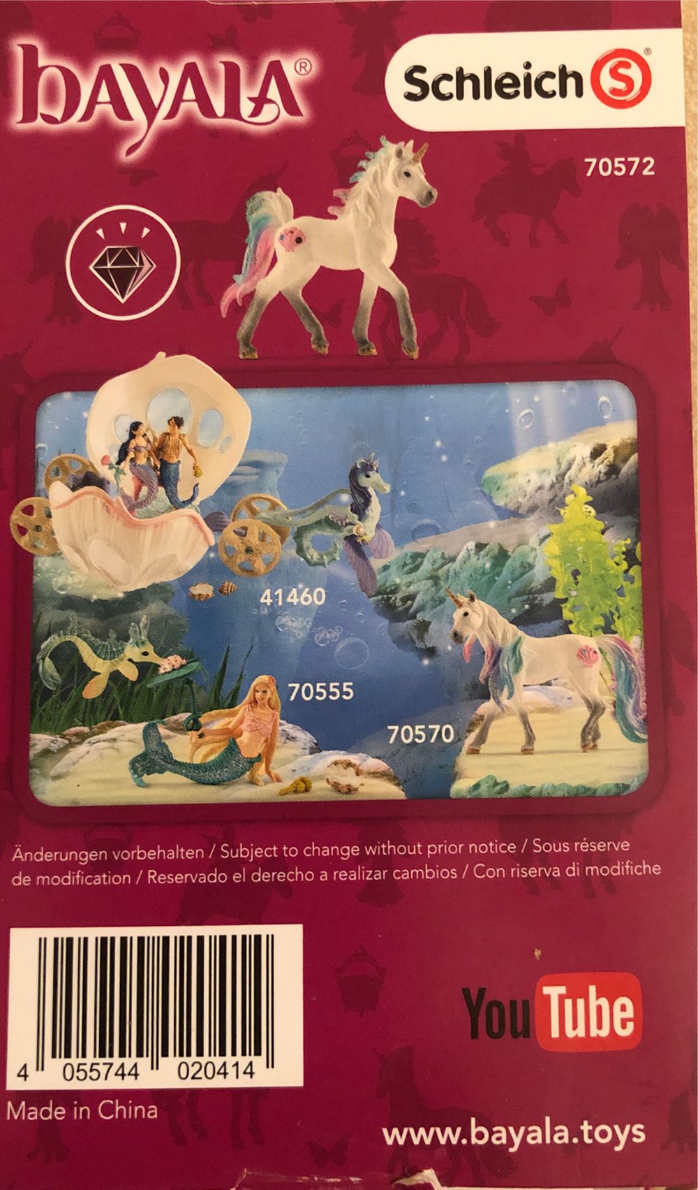 Schleich Bayala Unicorn  Sea Unicorn Foal  vinyl figure collectible [Barcode 4055744020414] - Main Image 3