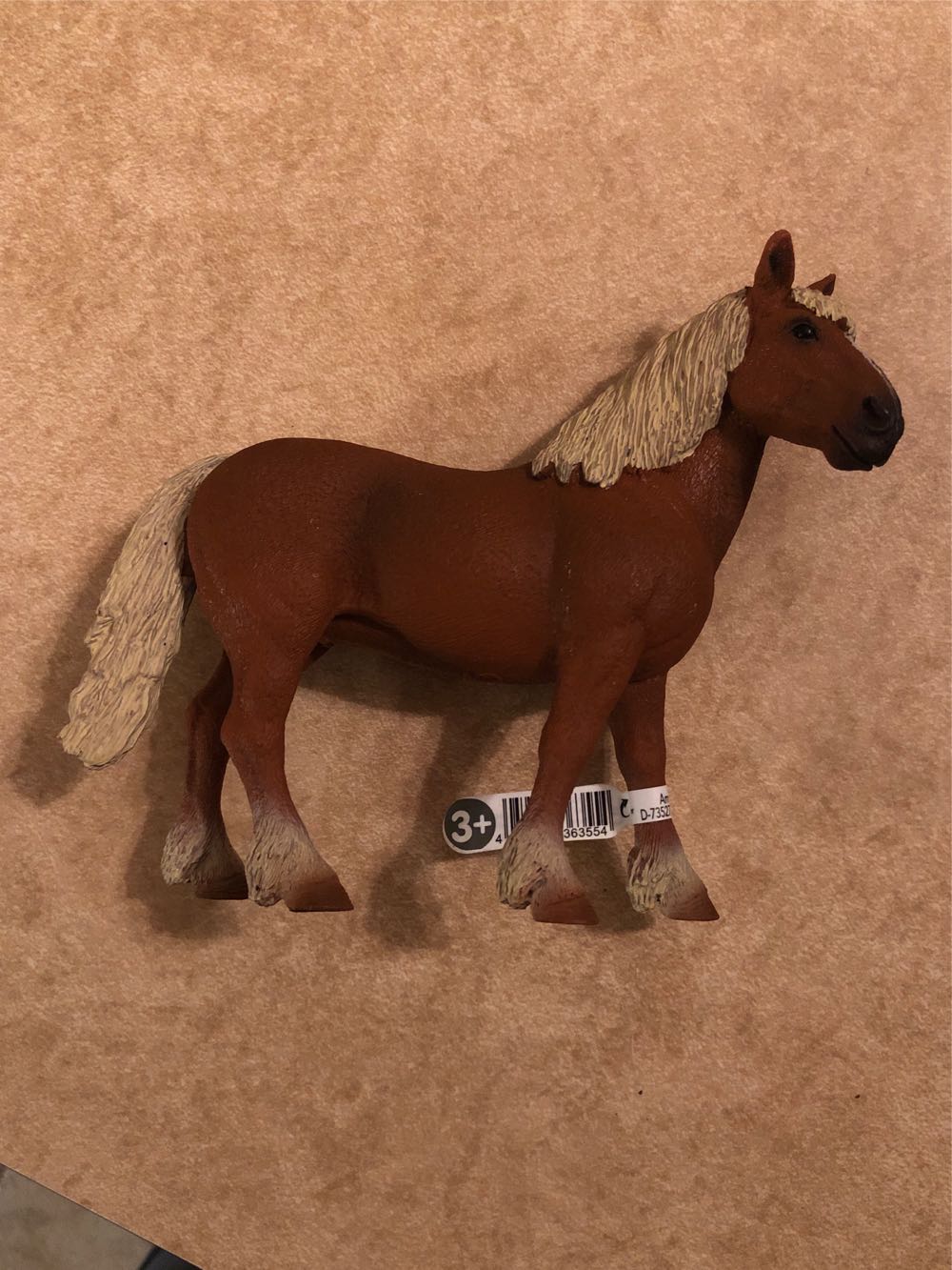 Schleich Farm World  Belgian Draft Horse  vinyl figure collectible [Barcode 4059433363554] - Main Image 2