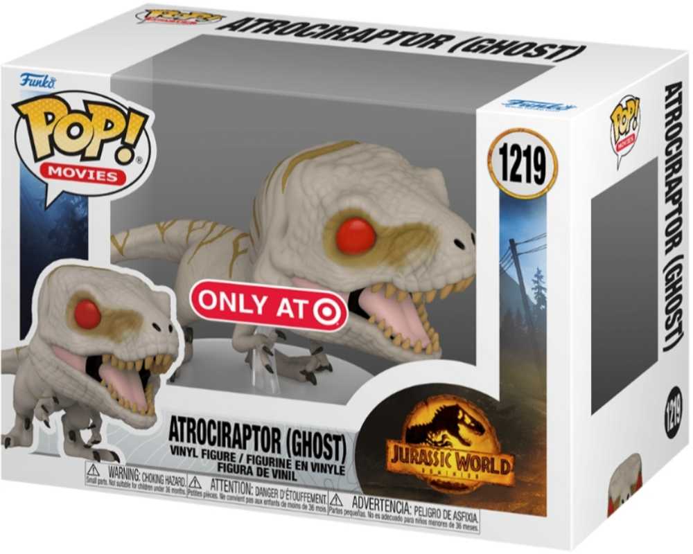 Jurassic Park: Atrociraptor (Ghost), #1219 - Jurassic World vinyl figure collectible [Barcode 889698558433] - Main Image 2