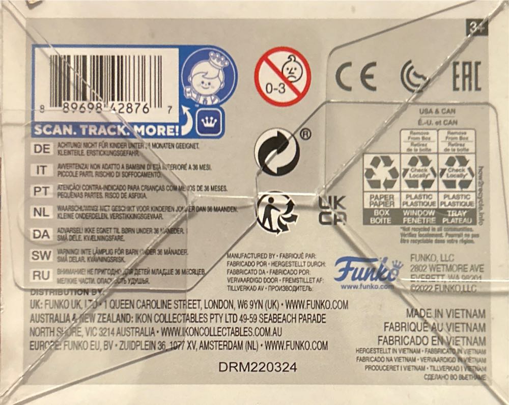 #130 Football: LA Rams: Aaron Donald  vinyl figure collectible [Barcode 889698428767] - Main Image 3