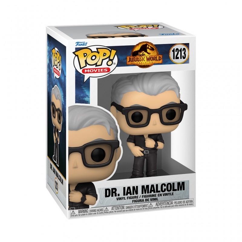 JW Dominion: Dr. Ian Malcolm - Jurassic World vinyl figure collectible [Barcode 889698622240] - Main Image 3