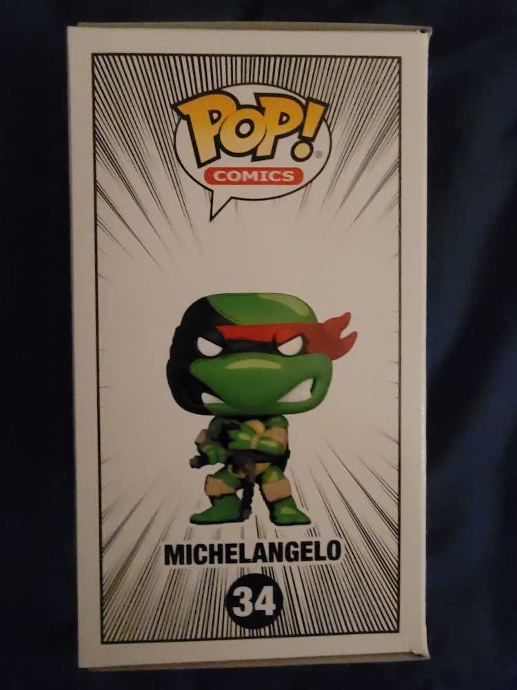 Michelangelo - 34 - Eastman And Laird’s Teenage Mutant Ninja Turtles -special edition - Funko Pop Comics - Teenage Mutant Ninja Turtles vinyl figure collectible [Barcode 889698606530] - Main Image 3