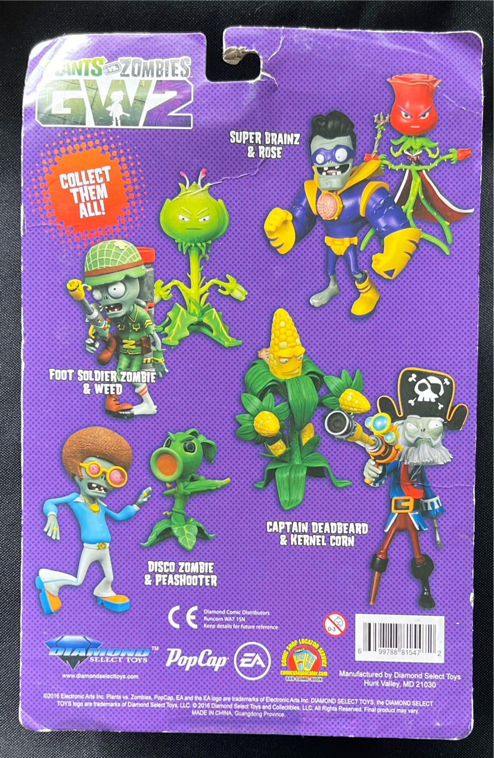 Plants Vs. Zombies Garden Warfare 2 Weed Vs. Foot Soldier Zombie Action Figure  vinyl figure collectible [Barcode 699788815472] - Main Image 3