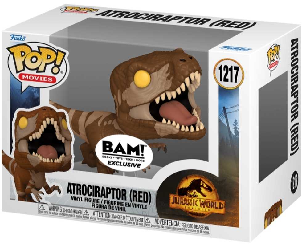 Atrociraptor (Red) - Jurassic World vinyl figure collectible [Barcode 889698552912] - Main Image 2