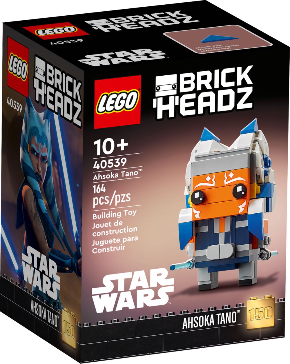 Ahsoka Tano-Star Wars: Ahsoka Tano (Brickheadz) - Disney vinyl figure collectible [Barcode 673419359719] - Main Image 3