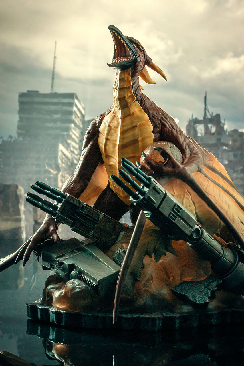 Diamond Select Gallery : Rodan ( 1993 ) ( PVC Diorama ) - Godzilla vinyl figure collectible [Barcode 699788836453] - Main Image 3