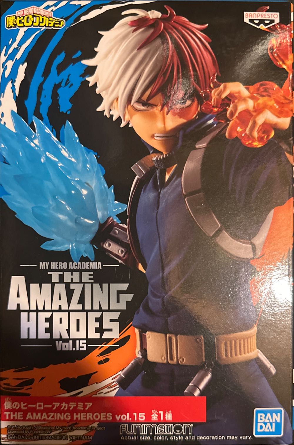 Banpresto My Hero Academia Amazing Heroes Vol.15 Shoto Todoroki Figure - My Hero Academia vinyl figure collectible [Barcode 4983164180794] - Main Image 2