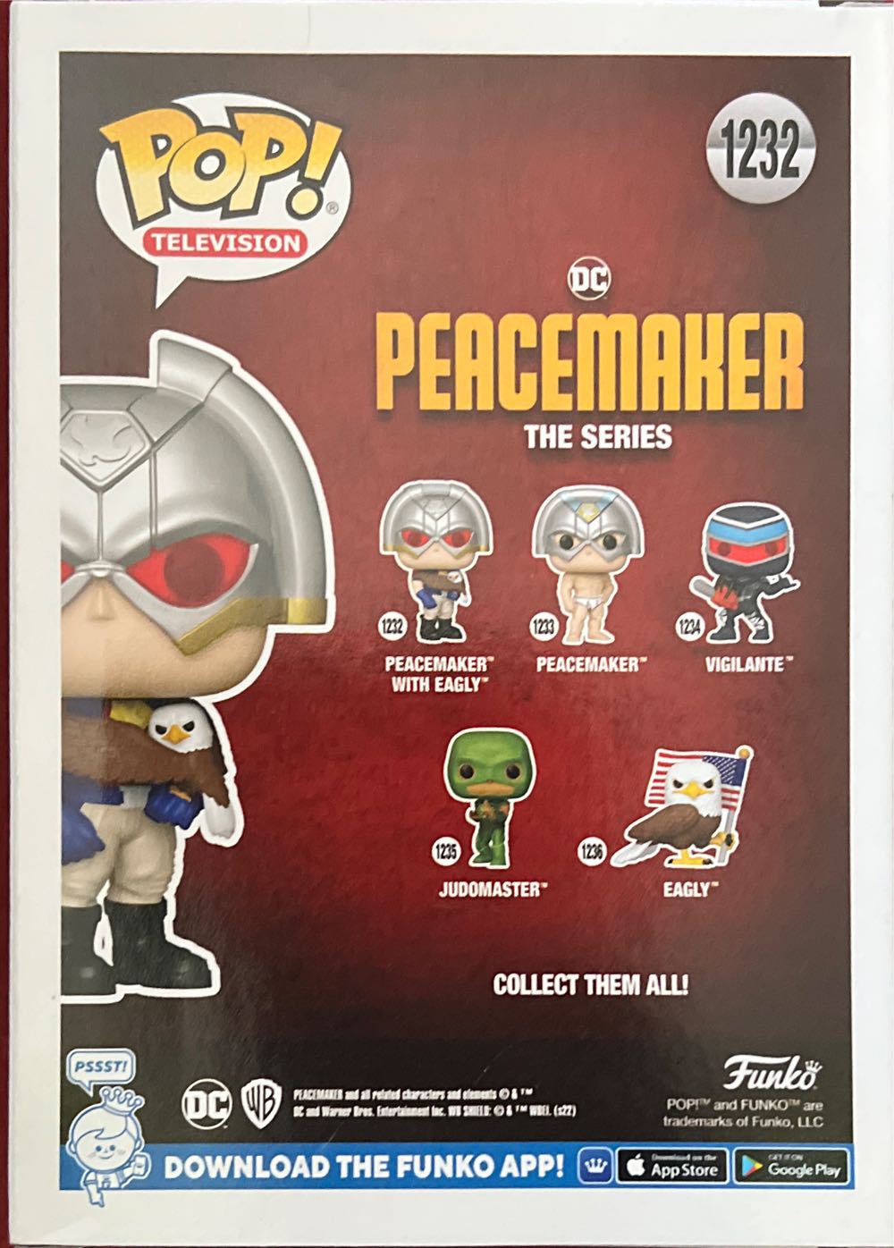 Peacemaker With Eagly - DC Universe vinyl figure collectible [Barcode 889698641814] - Main Image 3