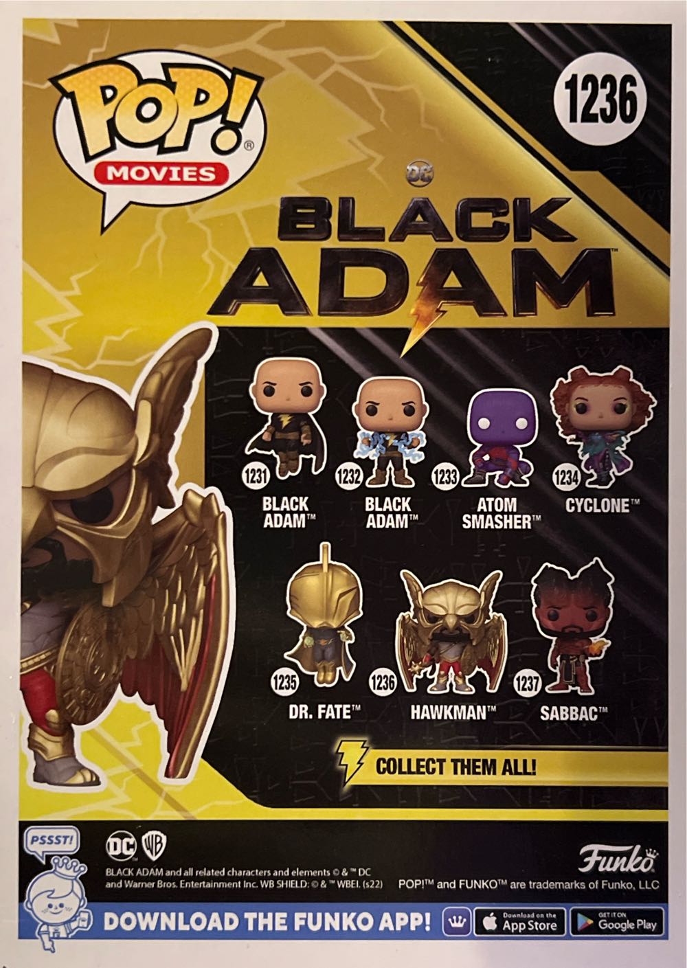 Hawkman - DC Universe vinyl figure collectible [Barcode 889698641937] - Main Image 3