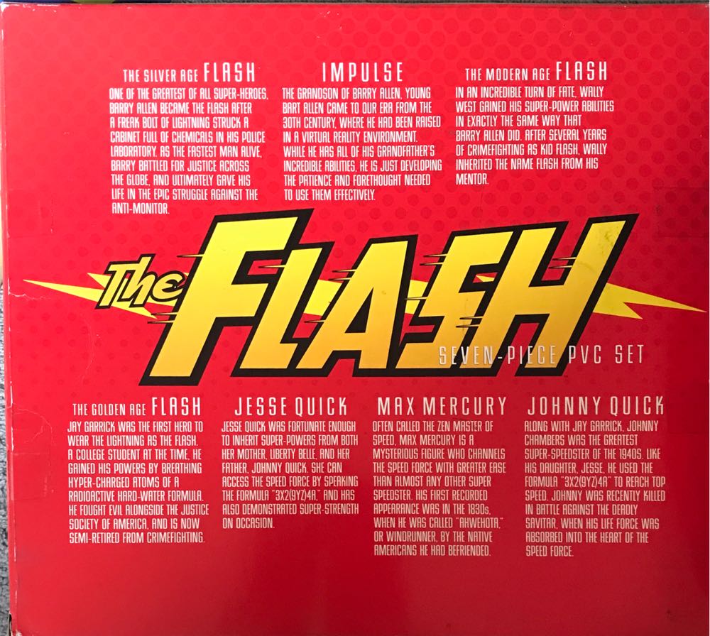 DC Direct: The Flash ( Seven-Piece PVC Set ) - The Flash vinyl figure collectible [Barcode 761941227122] - Main Image 2
