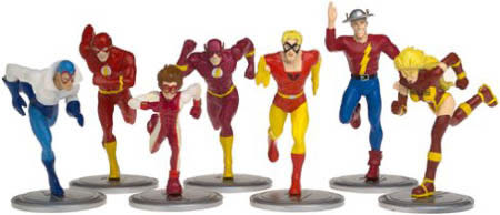 DC Direct: The Flash ( Seven-Piece PVC Set ) - The Flash vinyl figure collectible [Barcode 761941227122] - Main Image 3