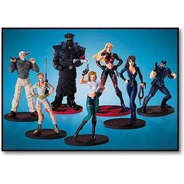 DC Direct: Danger Girl ( The Dangerous Seven-Piece PVC Set )  vinyl figure collectible [Barcode 761941226156] - Main Image 2