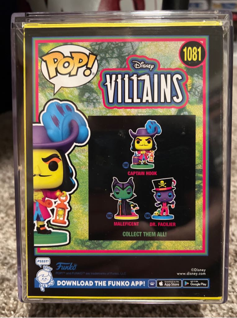 #1081 Disney: Villains: Captain Hook - Disney Villains vinyl figure collectible [Barcode 889698603959] - Main Image 2