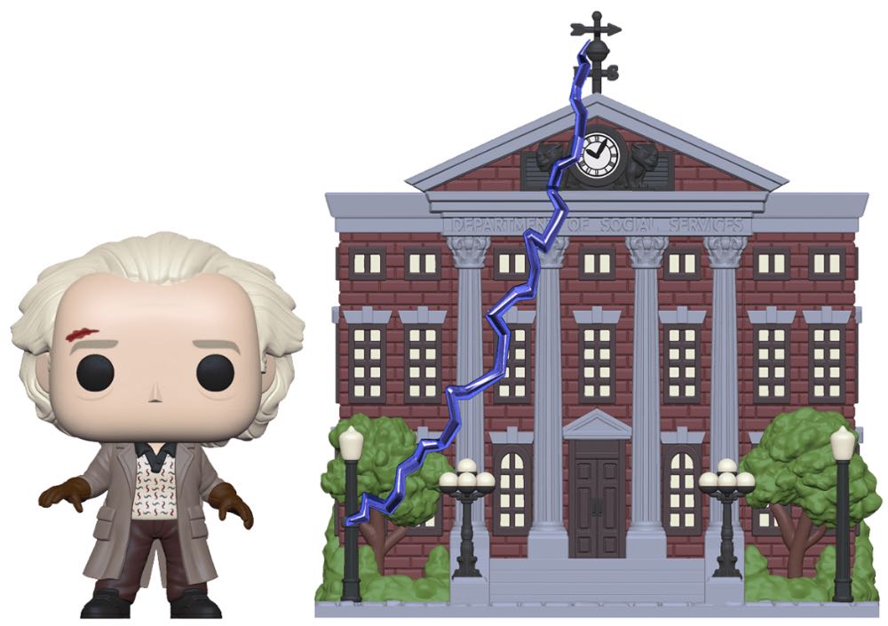 Doc Brown (With Clock Tower) - Back to the Future vinyl figure collectible [Barcode 889698469104] - Main Image 2